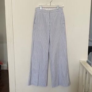 Victoria Beckham Wide Leg striped trousers Chic